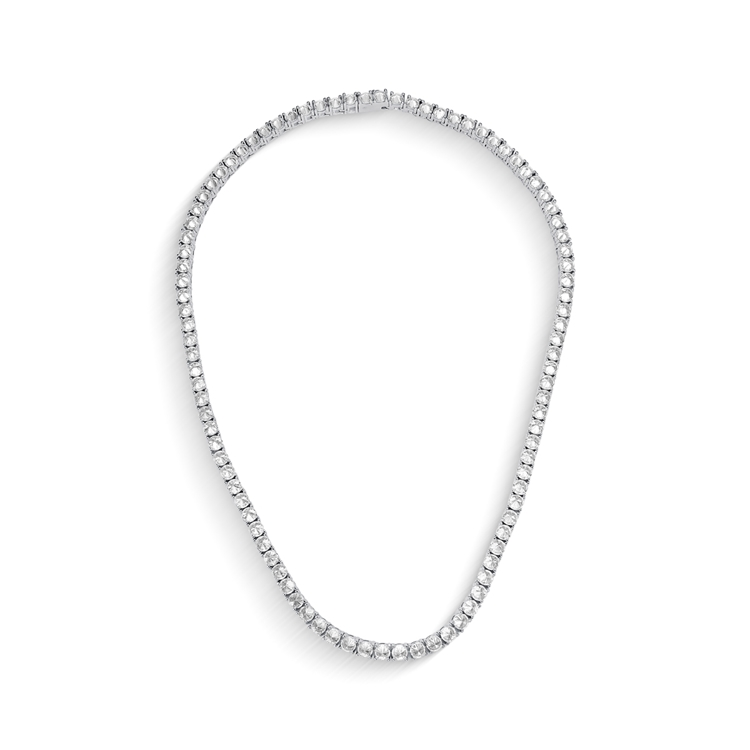 Riviera Spike Cravejada Zircônias Cúbicas Banho de Ródio Branco