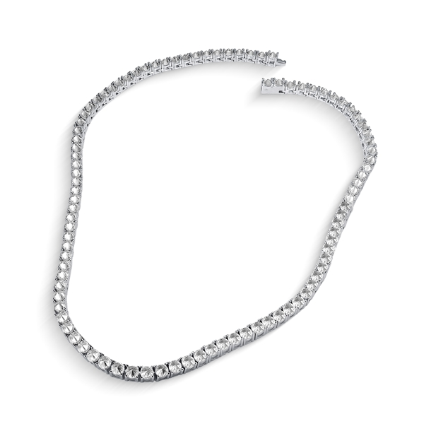 Riviera Spike Cravejada Zircônias Cúbicas Banho de Ródio Branco