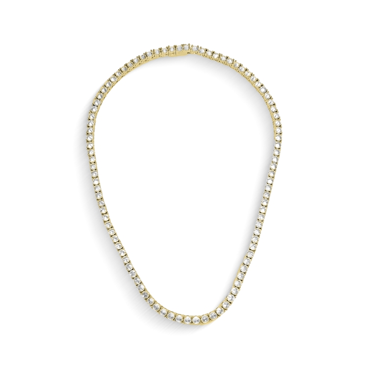 Riviera Spike Cravejada Zircônias Cúbicas Banho de Ouro 18K
