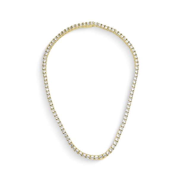 Riviera Spike Cravejada Zircônias Cúbicas Banho de Ouro 18K