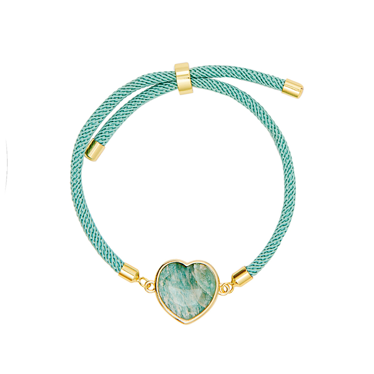 Pulseira Energy Coração Amazonita