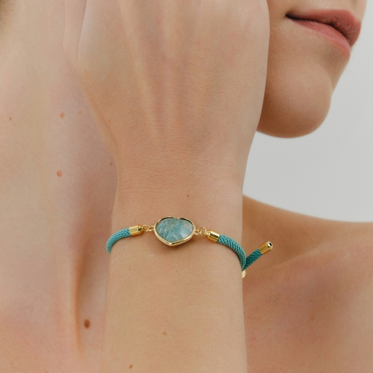 Pulseira Energy Coração Amazonita