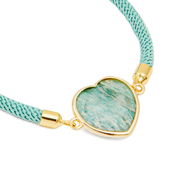 Pulseira Energy Coração Amazonita