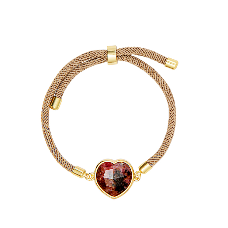 Pulseira Energy Coração Rodocrozita