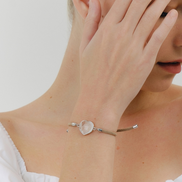 Pulseira Energy Coração Cristal