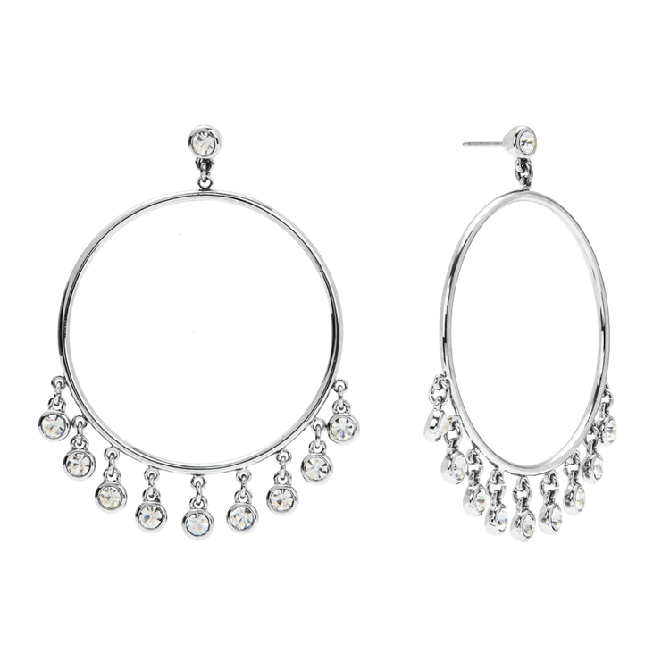 Brinco Argola Gotinhas Zircônias