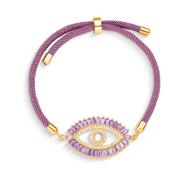 Pulseira Energy Olho de Proteção Rosa chá