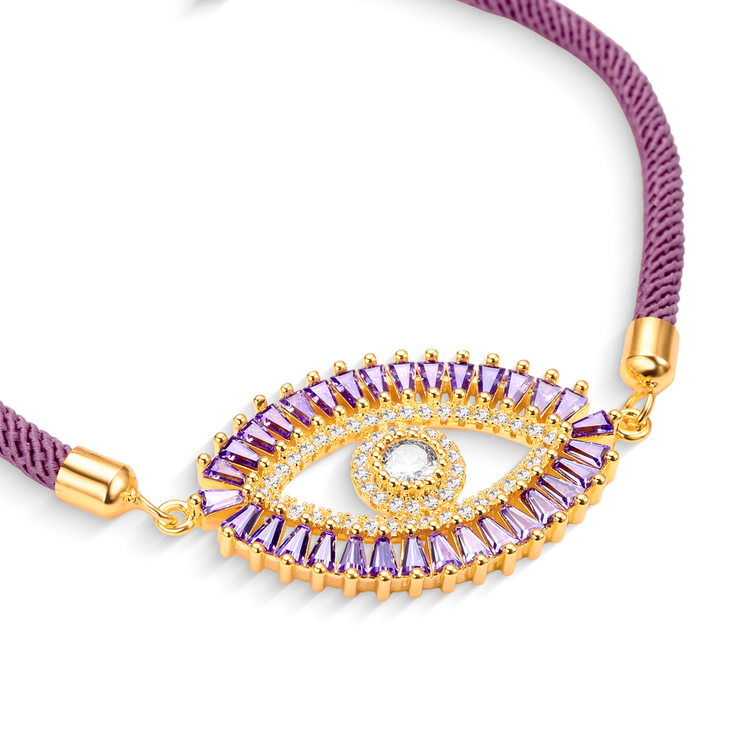 Pulseira Energy Olho de Proteção Rosa chá