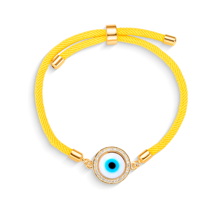 Pulseira Energy Olho de Proteção Amarelo