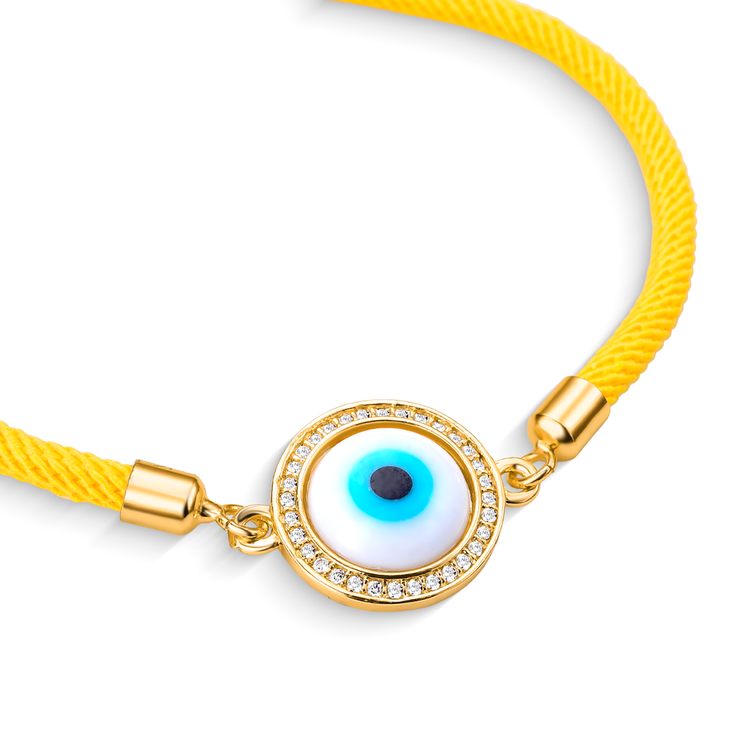 Pulseira Energy Olho de Proteção Amarelo