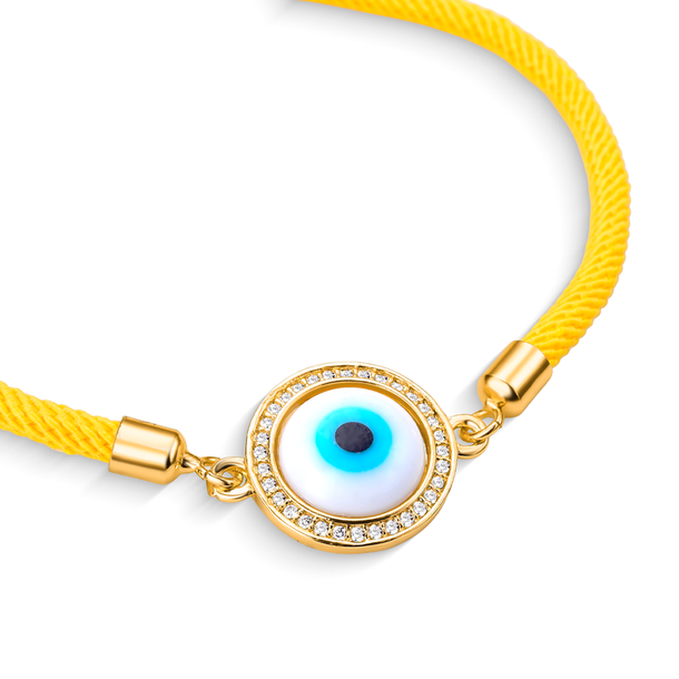 Pulseira Energy Olho de Proteção Amarelo