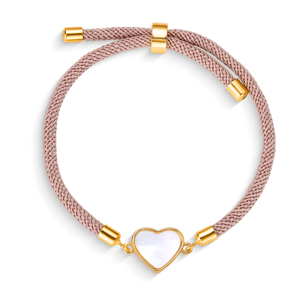 Pulseira Energy Mini Coração Bege escuro