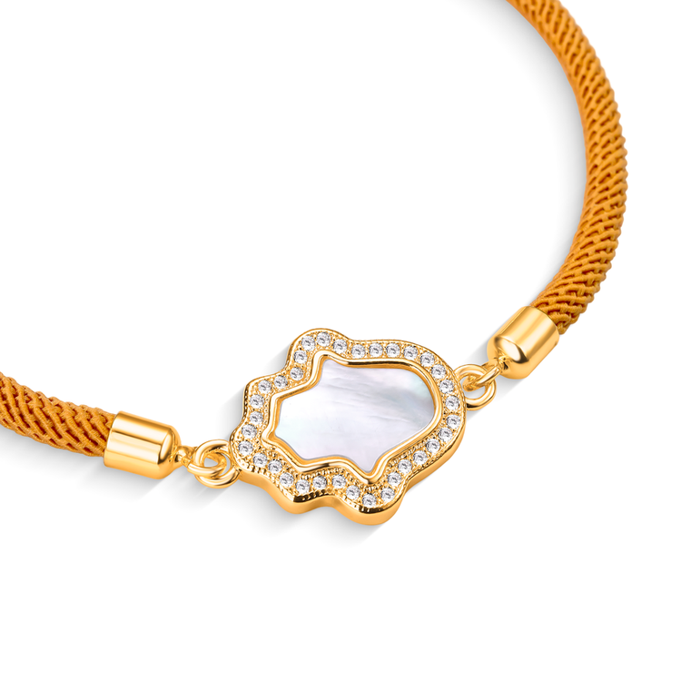 Pulseira Energy Mão de Fátima Areia