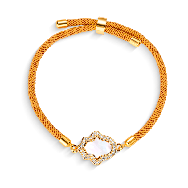 Pulseira Energy Mão de Fátima Areia