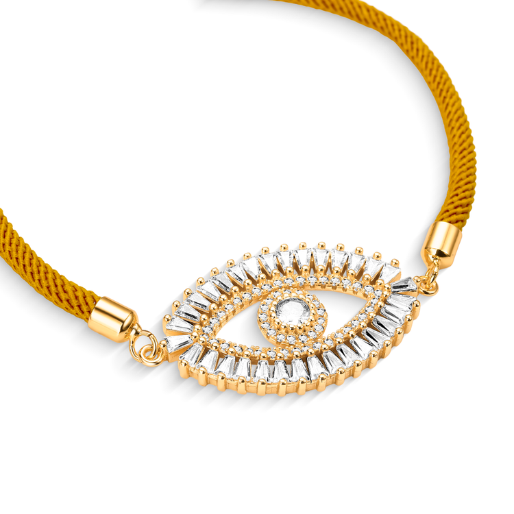 Pulseira Energy Olho de Fátima Verde Musgo