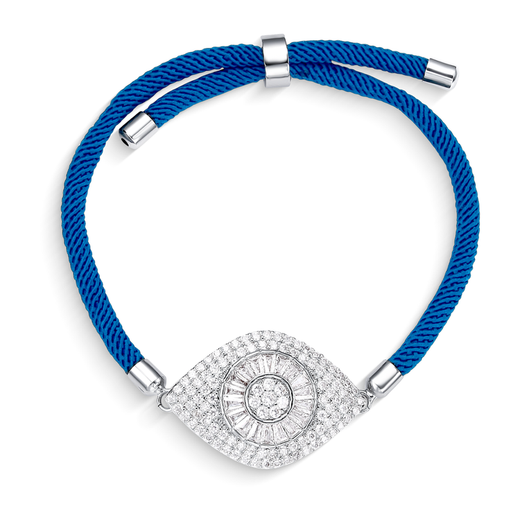 Pulseira Energy Olho de Proteção Azul Escuro