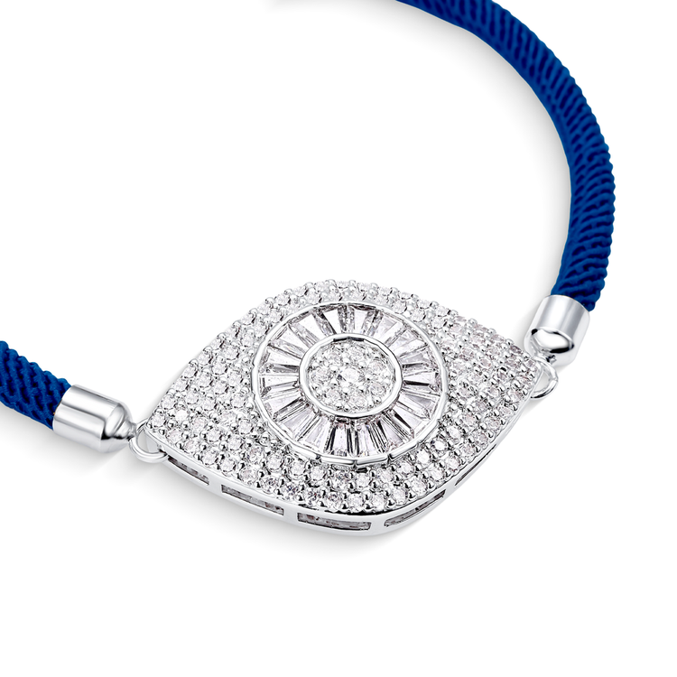 Pulseira Energy Olho de Proteção Azul Escuro