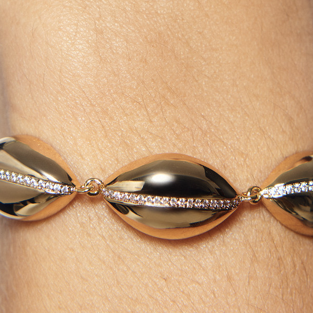Pulseira  Bold Chunk Zircônias
