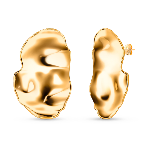 Brinco Maxi Urban Banho de ouro 18k