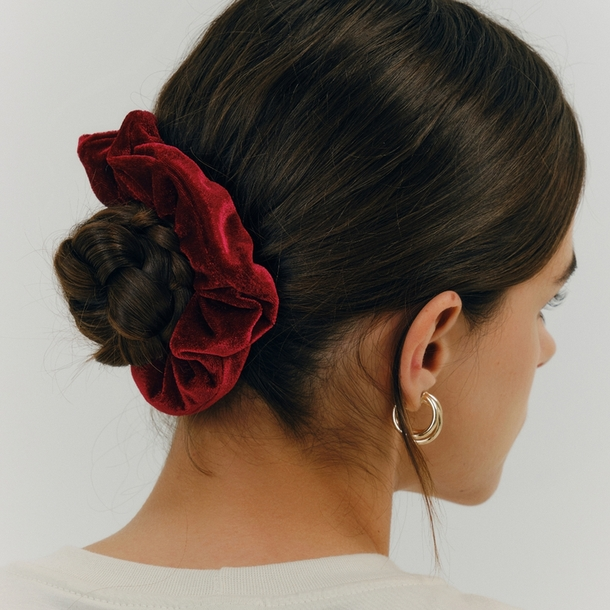 Scrunchie de Cabelo Vinho