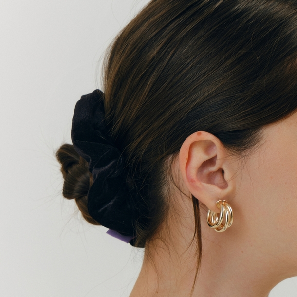 Scrunchie de Cabelo Preto