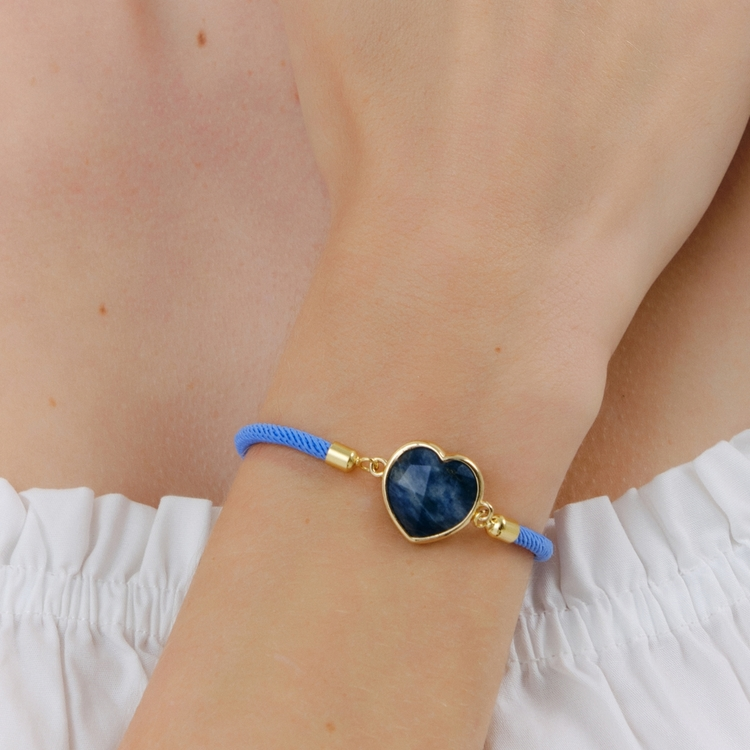 Pulseira Energy Coração Lápis Lazuli