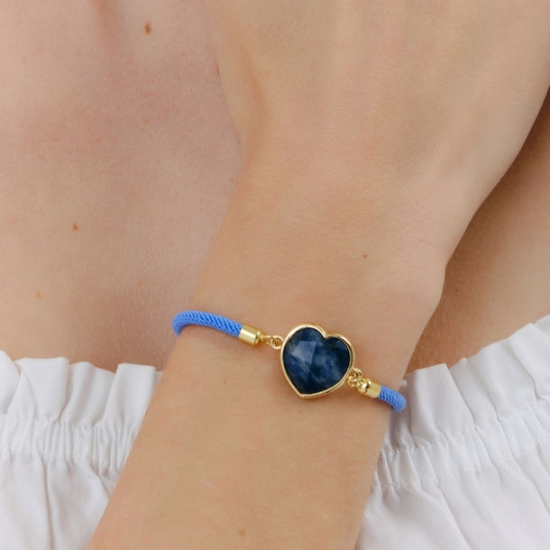 Pulseira Energy Coração Lápis Lazuli