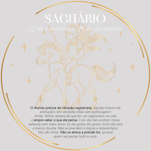 Colar Signo Esmaltado Sagitario