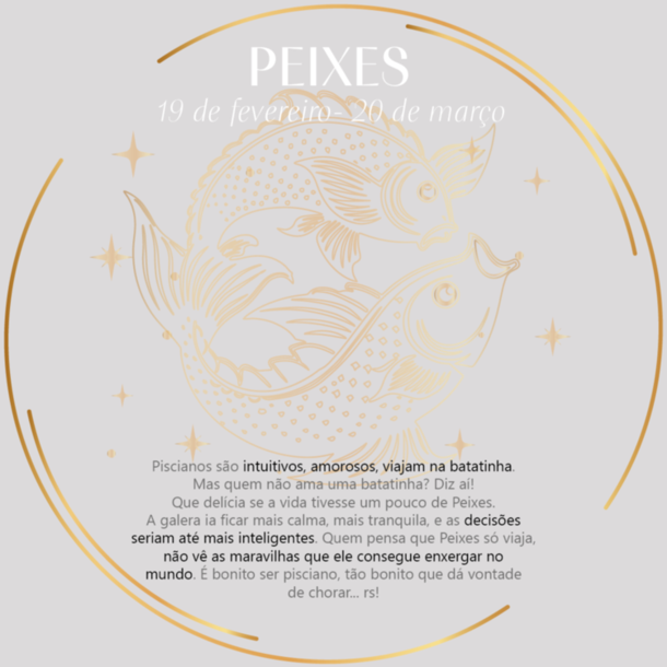 Colar Signo Esmaltado Peixes