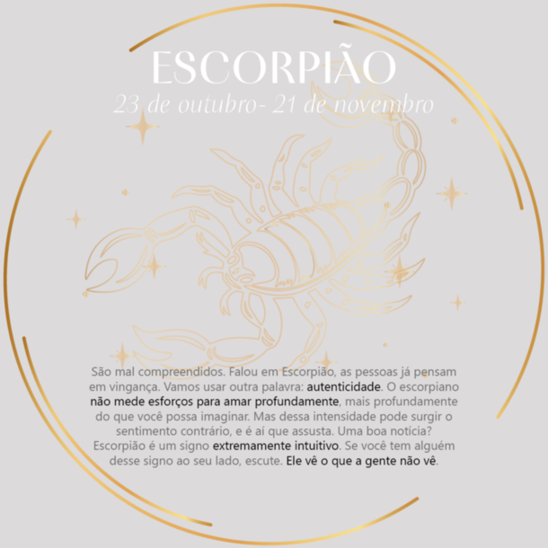 Colar Signo Esmaltado Escorpião