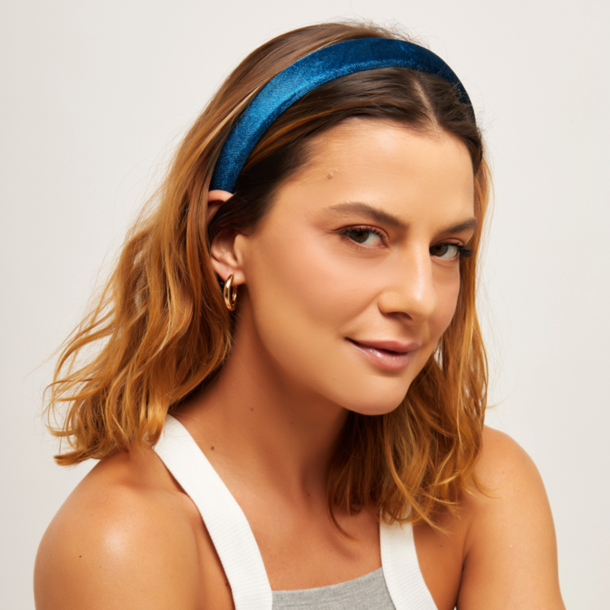 Tiara de Cabelo Azul Marinho