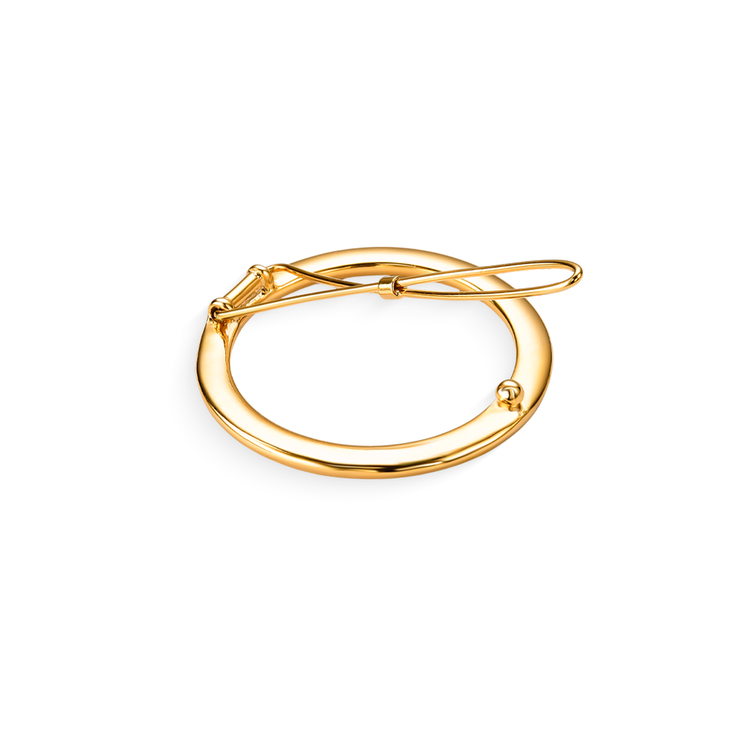 Presilha de Cabelo Bold Banho de ouro 18k
