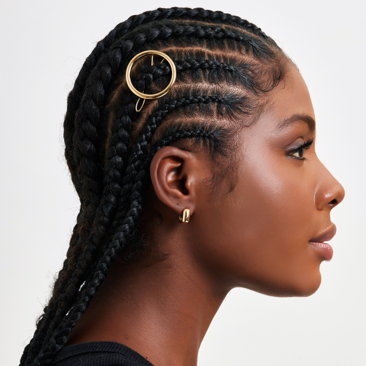 Presilha de Cabelo Bold Banho de ouro 18k