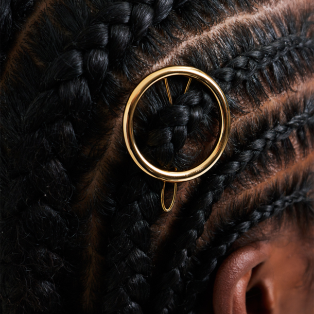 Presilha de Cabelo Bold Banho de ouro 18k