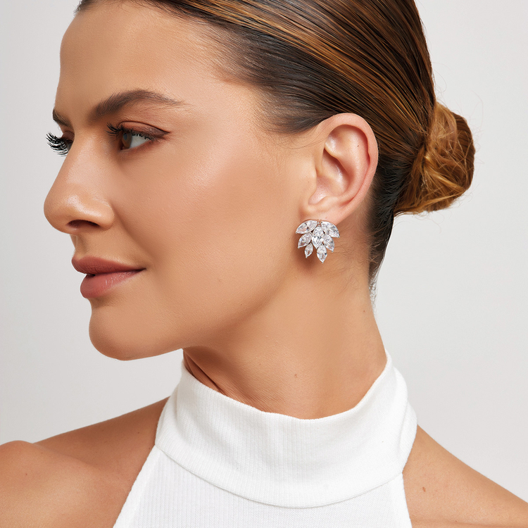 Brinco Bridal Ramos Triplo