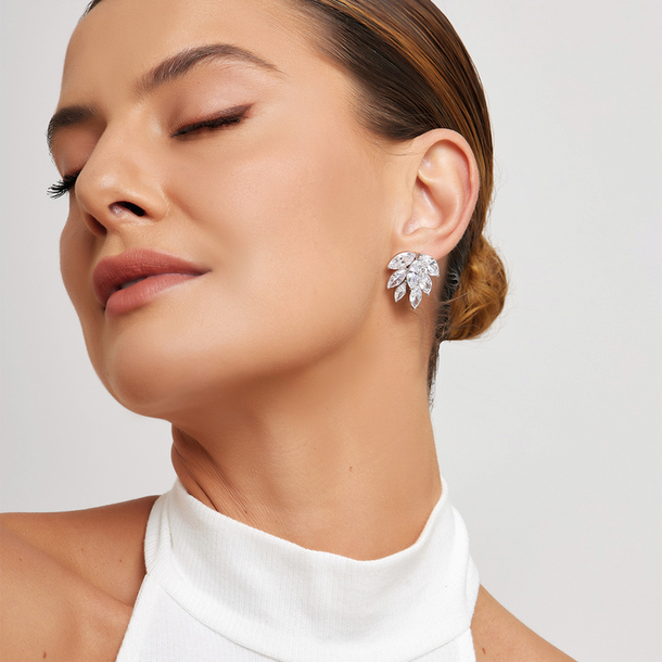 Brinco Bridal Ramos Triplo