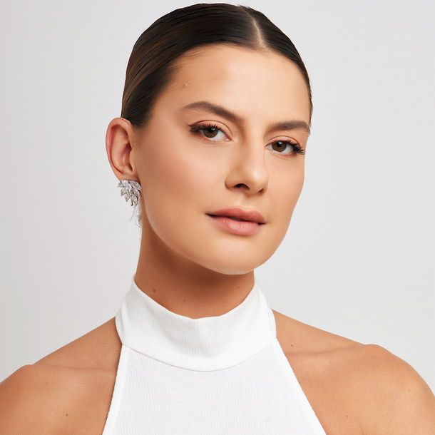 Brinco Bridal Ramos Triplo