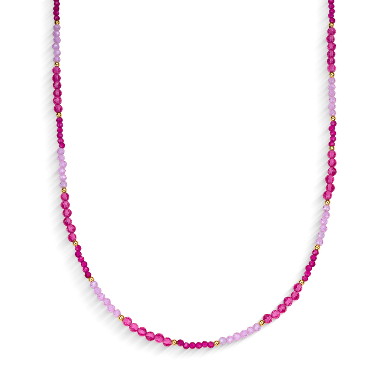 Colar Gipsy Zircônias Rosas