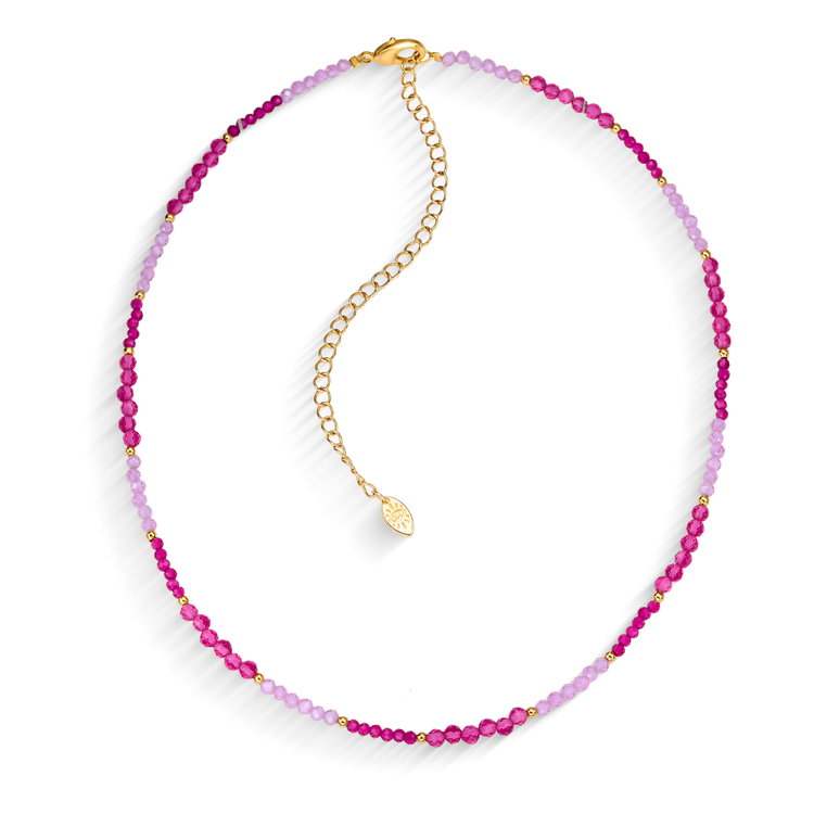 Colar Gipsy Zircônias Rosas