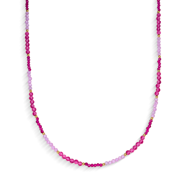 Colar Gipsy Zircônias Rosas