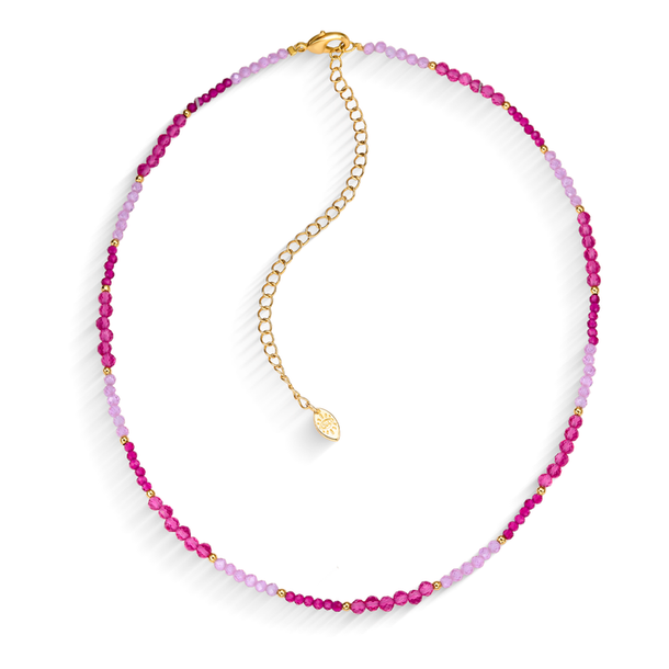 Colar Gipsy Zircônias Rosas