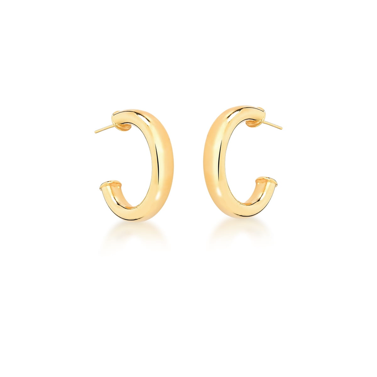 Brinco Argola G Banho Ouro 18k