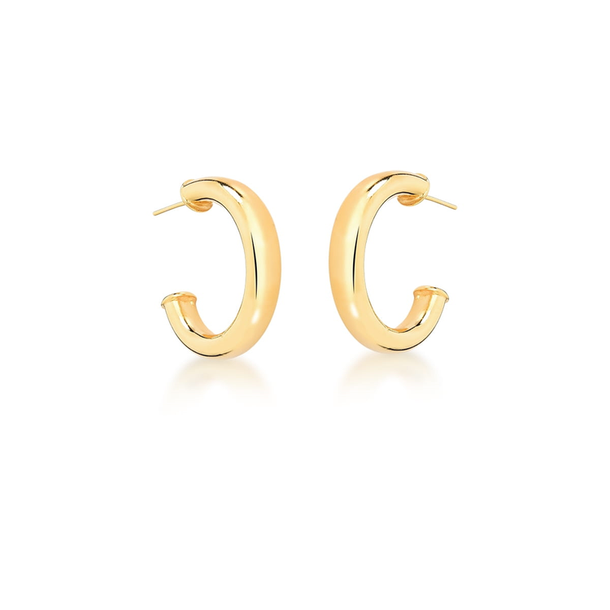 Brinco Argola G Banho Ouro 18k