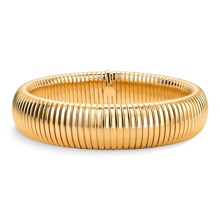 Pulseira Bold Snake 16mm Banho ouro 18k