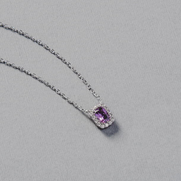 COLAR PRATA 925 TANZANITA