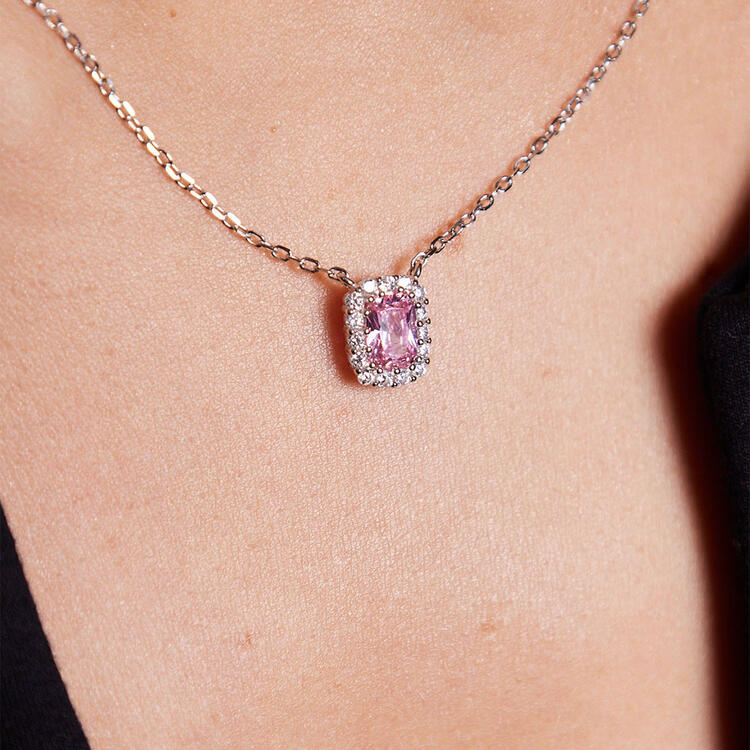 COLAR PRATA 925 PINK