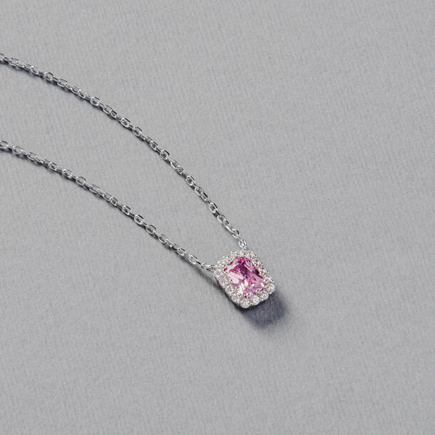 COLAR PRATA 925 PINK