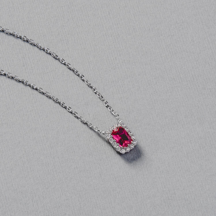 COLAR PRATA 925 RUBY