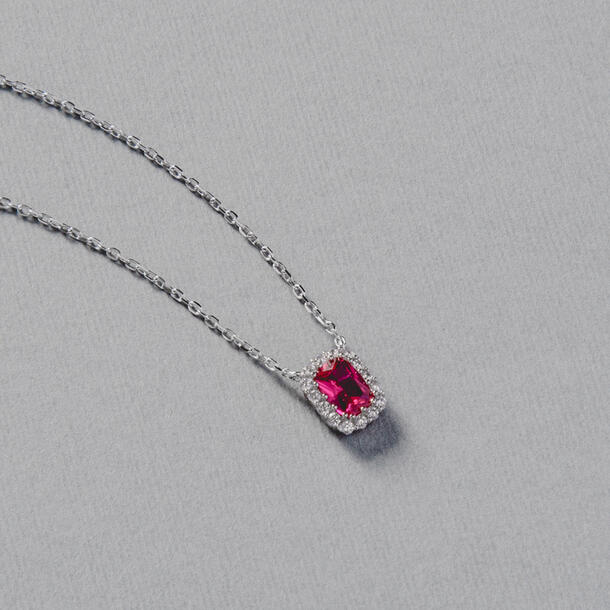 COLAR PRATA 925 RUBY