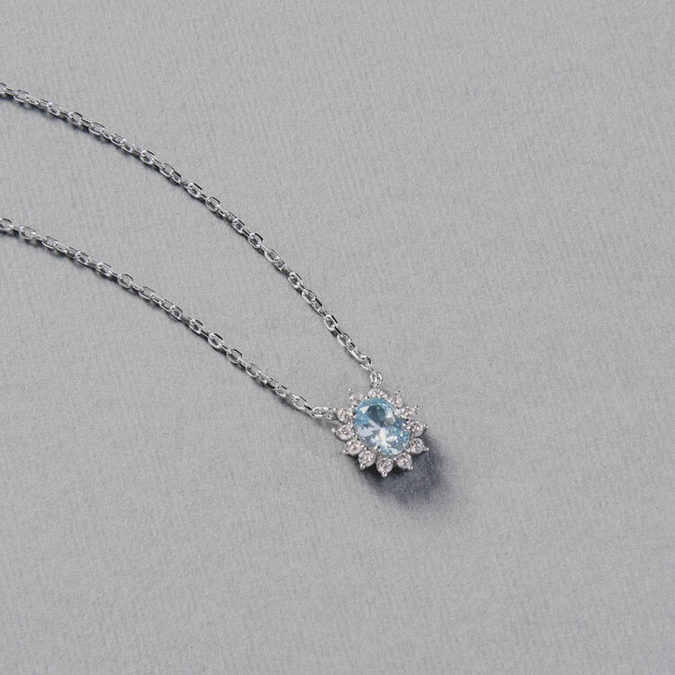 COLAR GARRAS PRATA 925 TOPAZIO